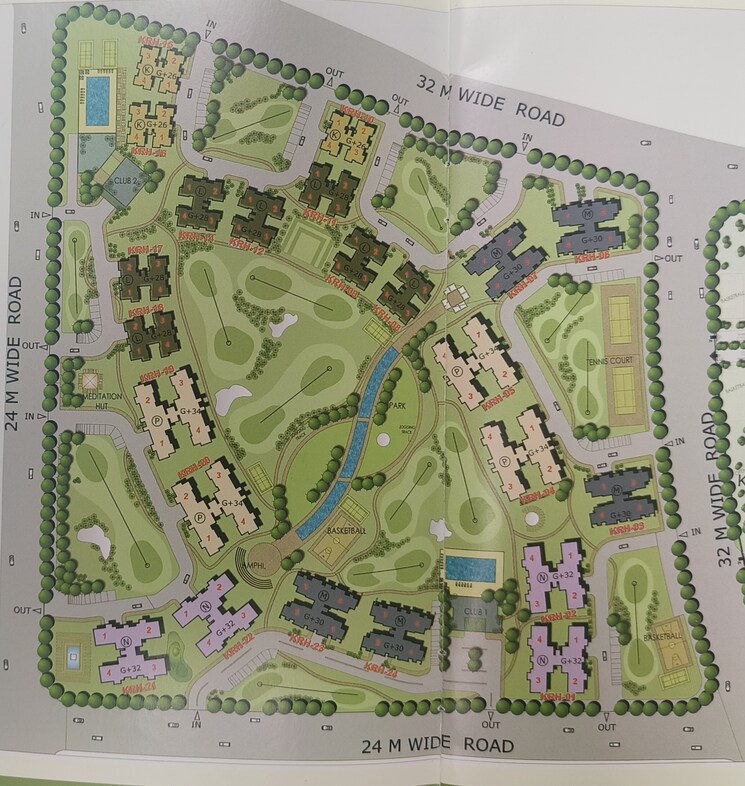 Master Plan, jaypee-greens-krescent-homes 4 Bedroom 2375 Sq.Ft. Apartment In Sector 129  Noida 8717515