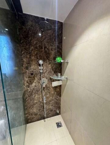 Bathroom in 2.5 BHK Apartment at T Bhimjyani Neelkanth Woods, Manpada – for Rent