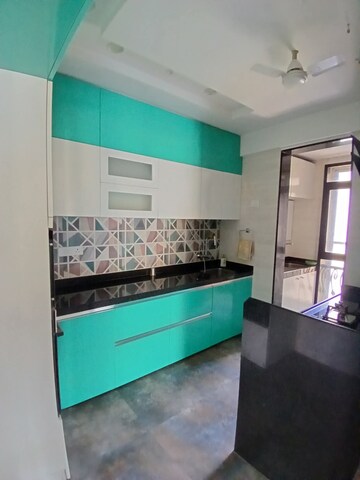 Kitchen in 3 BHK Apartment at Hiranandani Meadows, Manpada – for Rent