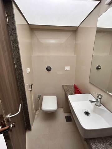Bathroom in 2 BHK Apartment at Riddhi Tower, Malad East – for Rent