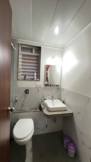 Bathroom in 2 BHK Apartment at Goel Ganga Acropolis, Baner – for Rent