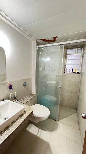 Bathroom in 2 BHK Apartment at Goel Ganga Acropolis, Baner – for Rent