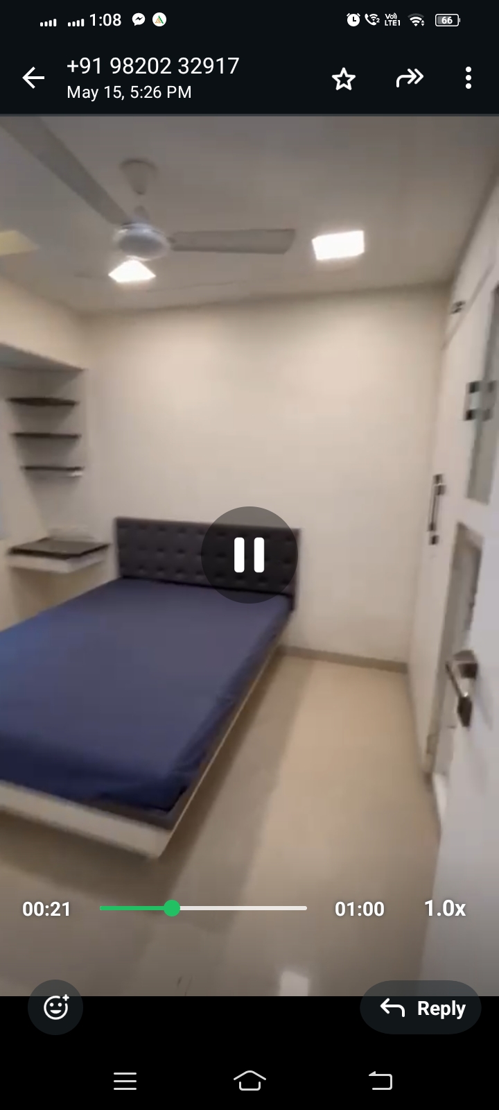 2 BHK + Pooja Room Apartment For Rent in Harischandra Apartment