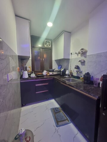 Kitchen in 1 BHK Builder Floor at Freedom Fighters Enclave – for Rent