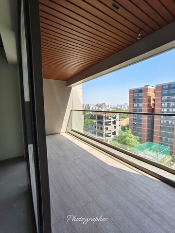 Balcony in 4 BHK Apartment at Prahlad Nagar – for Sale