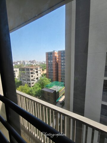 Balcony in 4 BHK Apartment at Prahlad Nagar – for Sale
