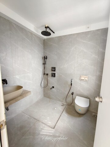 Bathroom in 4 BHK Apartment at Prahlad Nagar – for Sale