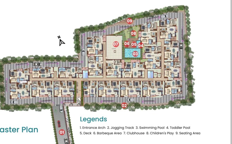 Master Plan, horamavu 3 Bedroom 1555 Sq.Ft. Apartment In Horamavu Bangalore 8718180