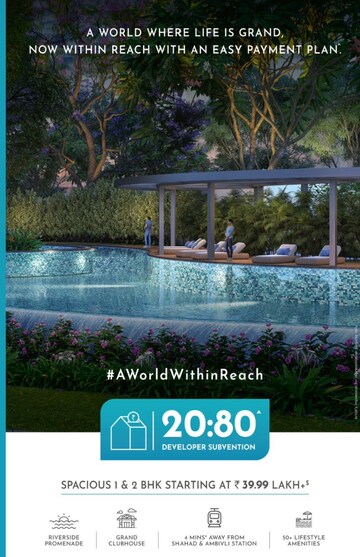 Swimming Pool in 2 BHK Apartment at Godrej Riviera, Ambivali – for Sale