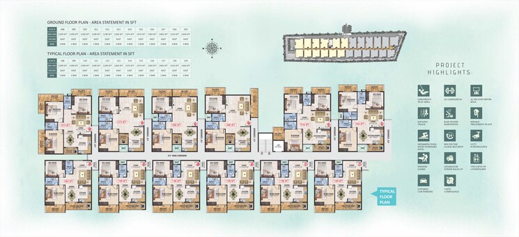 Master Plan, sri-sathvik-nandanam 2 Bedroom 1204 Sq.Ft. Apartment In Kaggadasapura Bangalore 8718512