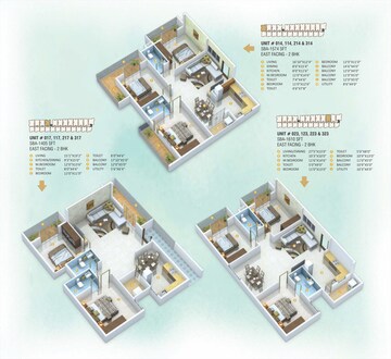 Floor Plan in 2 BHK Apartment at Sri Sathvik Nandanam, Kaggadasapura – for Sale