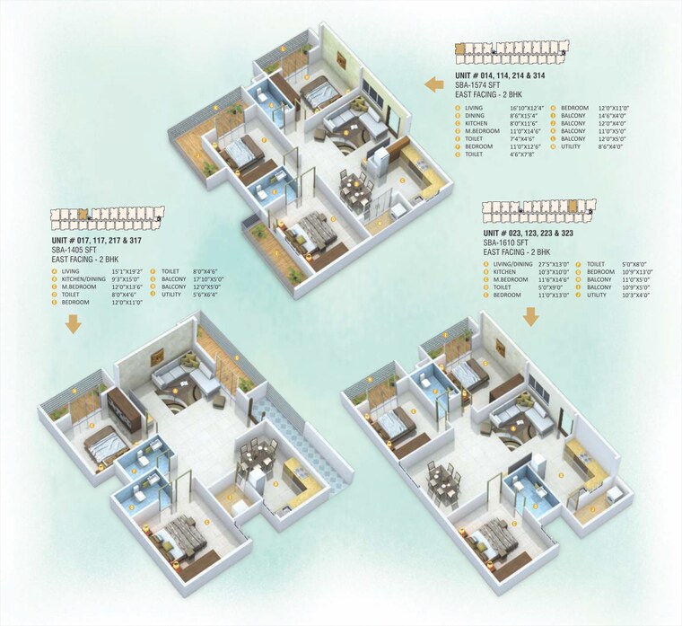 Floor Plan, sri-sathvik-nandanam 2 Bedroom 1405 Sq.Ft. Apartment In Kaggadasapura Bangalore 8718723