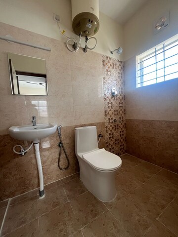 Bathroom in 1 BHK Builder Floor at Kaveri Nest, Kaggadasapura – for Rent