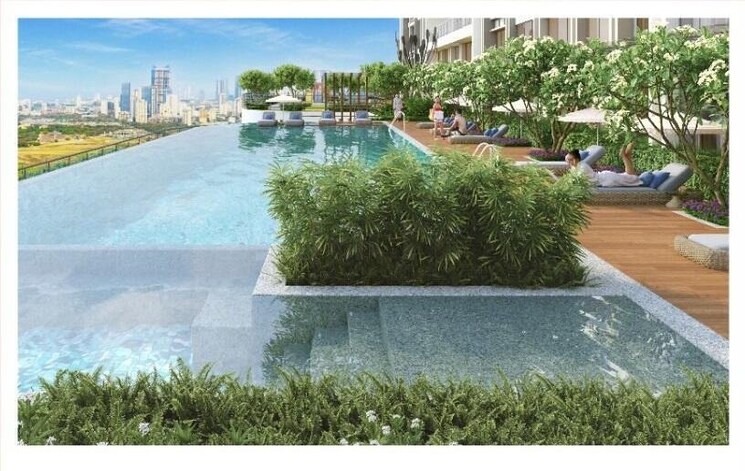 Swimming Pool, k-raheja-modern-vivarea 3 Bedroom 1669 Sq.Ft. Apartment In Mahalaxmi Mumbai 8718789