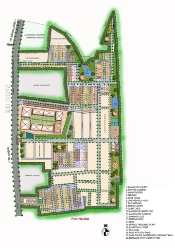  Plot – Exterior View View at Jr Green Park, Hosur Road - for Sale