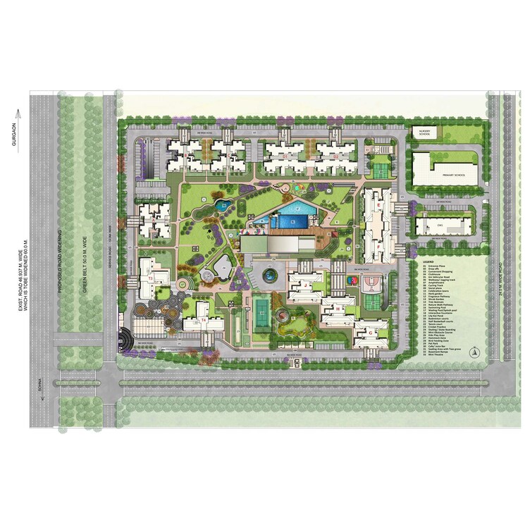 Master Plan, godrej-nature-plus 2 Bedroom 1385 Sq.Ft. Apartment In Sohna Sector 33 Gurgaon 8719498