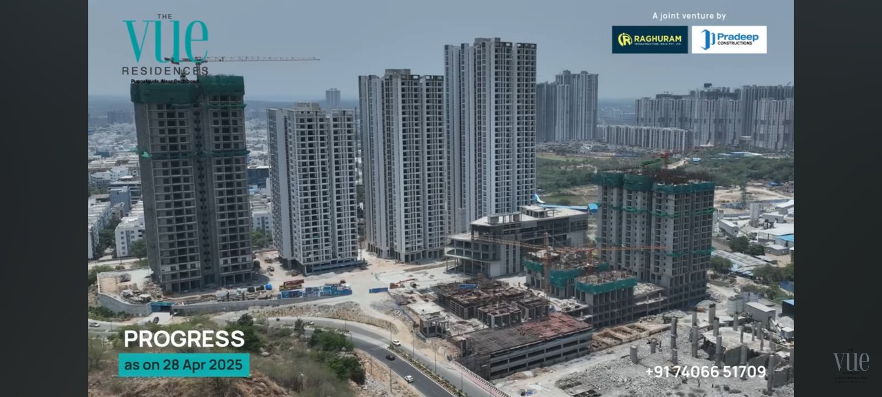 3 BHK + Pooja Room 1725 Sq.Ft. Apartment in Raghuram The Vue Residences