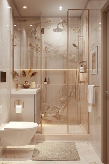 Bathroom in 3 BHK Apartment at Vasant Vihar Complex, Pokhran Road No Two – for Rent