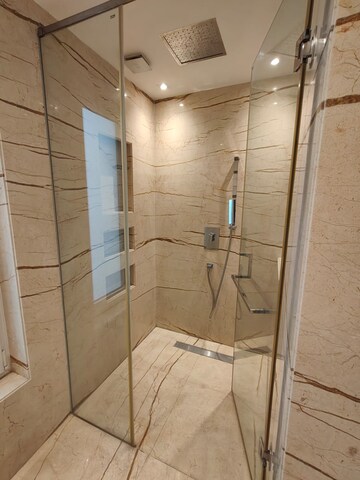 Bathroom in 4 BHK Builder Floor at Panchsheel Park – for Rent