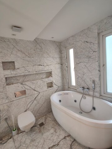 Bathroom in 4 BHK Builder Floor at Panchsheel Park – for Rent