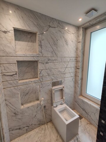 Bathroom in 4 BHK Builder Floor at Panchsheel Park – for Rent