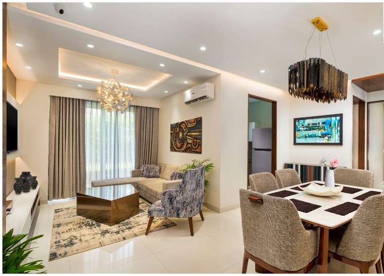 Living Room, motia-blue-ridge 3 Bedroom 1721 Sq.Ft. Apartment In Dhakoli Zirakpur 8720722