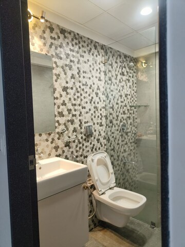 Bathroom in 3 BHK Apartment at Rohan Kritika, Sinhagad Road – for Rent