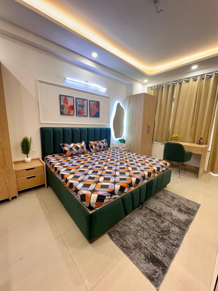 Bedroom, sector 27 1 RK 600 Sq.Ft. Builder Floor In Sector 27 Gurgaon 8720526