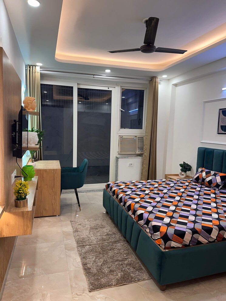 Bedroom, sector 27 1 RK 600 Sq.Ft. Builder Floor In Sector 27 Gurgaon 8720526