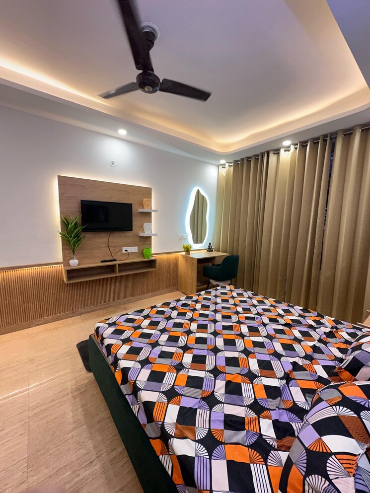 Bedroom, sector 27 1 RK 600 Sq.Ft. Builder Floor In Sector 27 Gurgaon 8720526