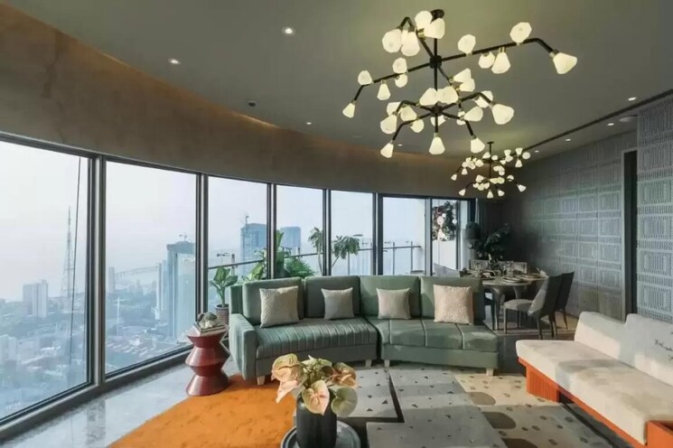 Living Room, lodha-world-view 5 Bedroom 4000 Sq.Ft. Apartment In Worli Mumbai 8722283