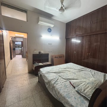 Bedroom in 2 BHK Builder Floor at Malviya Nagar – for Rent