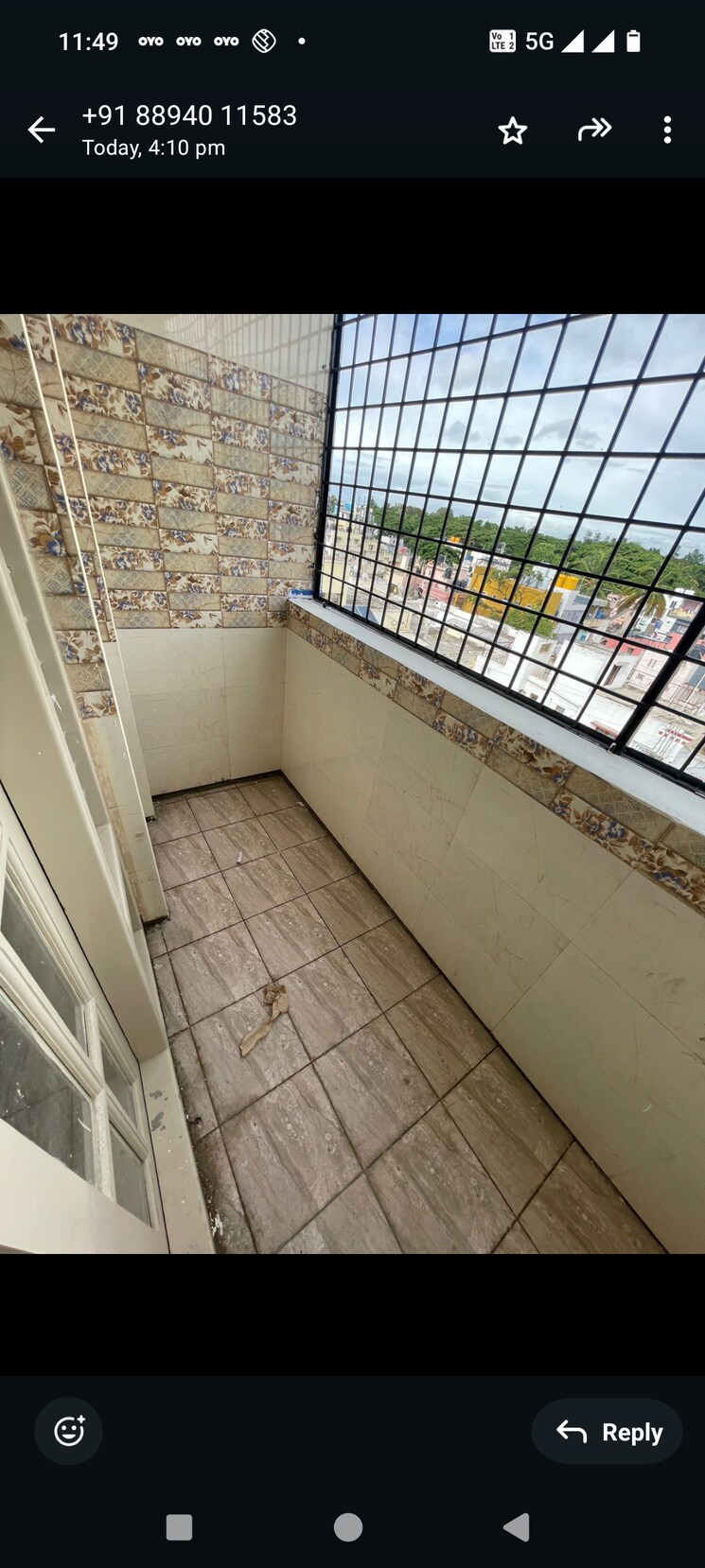 Balcony, kcee-enclave 3 Bedroom 1300 Sq.Ft. Builder Floor In Kodihalli Bangalore 8722812