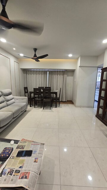 Living Room in 3 BHK Apartment at Thane West – for Rent