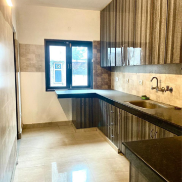 Kitchen in 2 BHK Builder Floor at Safdarjung Enclave – for Rent