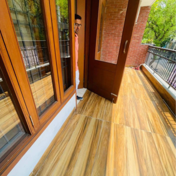 Balcony in 3 BHK Builder Floor at Kalkaji – for Rent