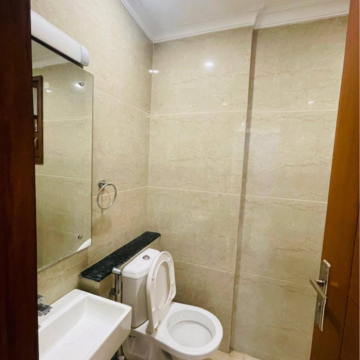 Bathroom in 3 BHK Builder Floor at Kalkaji – for Rent