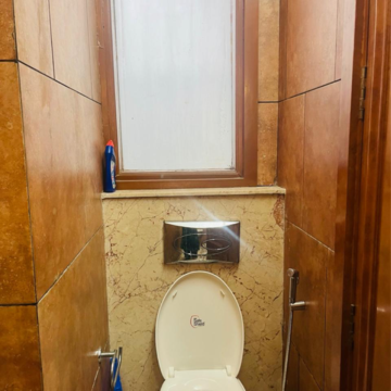 Bathroom in 3 BHK Builder Floor at Kalkaji – for Rent