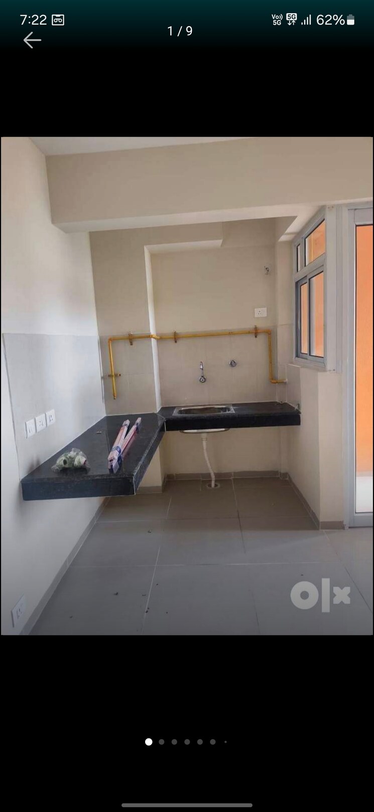 Kitchen, wave-dream-homes 1 Bedroom 578 Sq.Ft. Apartment In Wave City Ghaziabad 8722955