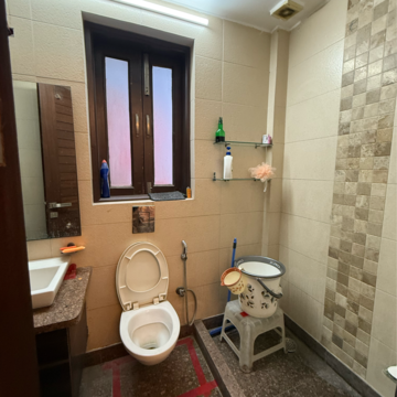 Attached Bathroom in 3 BHK Builder Floor at Kalkaji – for Rent