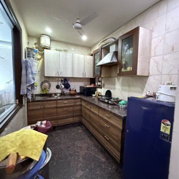 Kitchen in 3 BHK Builder Floor at Kalkaji – for Rent