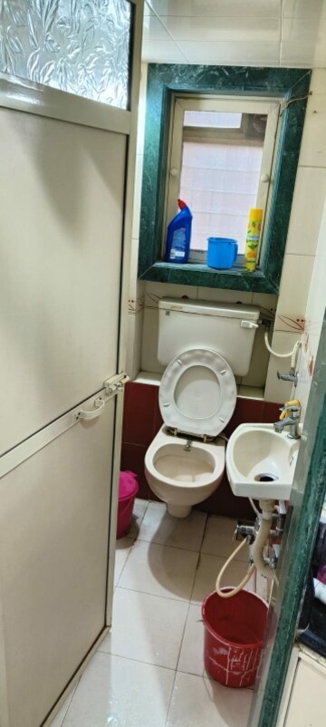 Bathroom in 1 BHK Apartment at Royal Tower CHS Ltd, Borivali West – for Rent