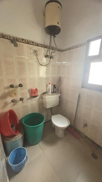 Bathroom in 1 BHK Builder Floor at Arya Chittaranjan Park, Kalkaji – for Rent