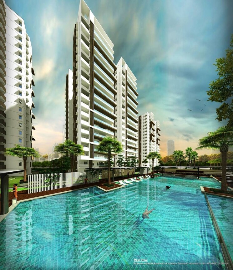 Swimming Pool, trendset-jayabheri-elevate 4 Bedroom 4110 Sq.Ft. Apartment In Madhapur Hyderabad 8723081