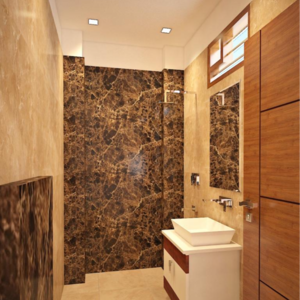 Bathroom in 3 BHK Builder Floor at Omaxe Heights, Sector 86 – for Sale