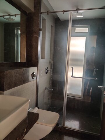 Bathroom in 3 BHK Apartment at L Nagpal Jaswant Heights, Khar West – for Rent