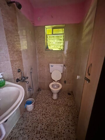 Bathroom in 2 BHK Apartment at Gurudev Heights, Kamothe – for Rent