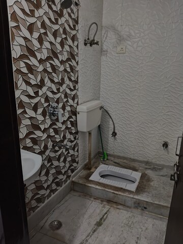 Bathroom in 3 BHK Builder Floor at Chattarpur – for Rent