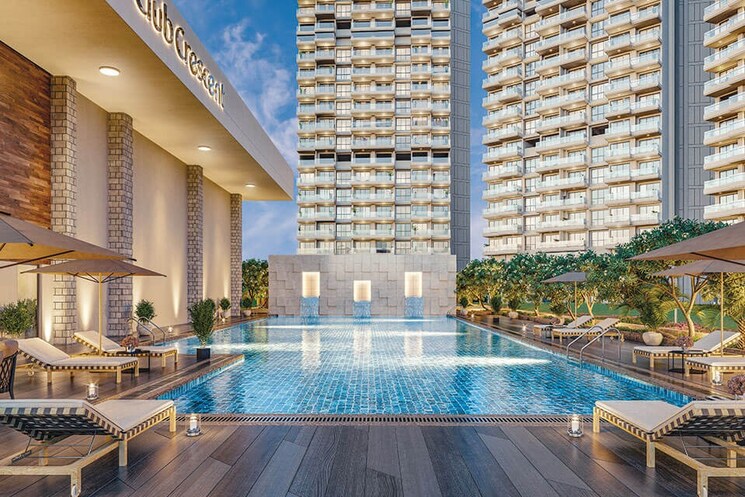 Swimming Pool, l-t-crescent-bay-t2 2 Bedroom 988 Sq.Ft. Apartment In Parel Mumbai 8723694
