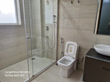 Bathroom in 4 BHK Builder Floor at Sushant Lok ii – for Rent